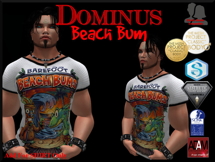 ~DOMINUS~Beach Bums TSHIRT (BOXED)