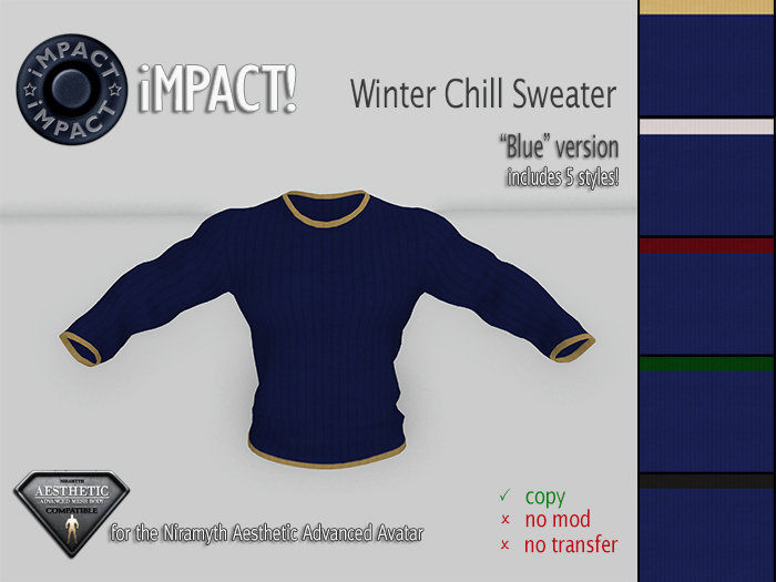 iMPACT! Winter Chill Sweater - Blue