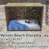%Winter Beach Diorama *MESH* Delivery Box