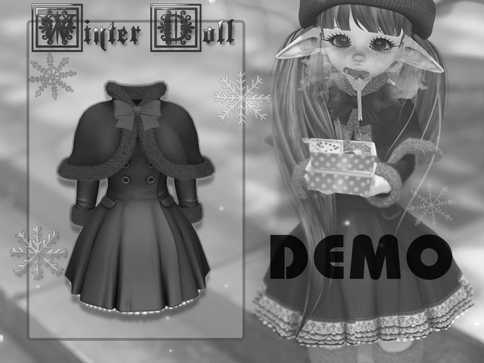 {MB} Winter Doll Dress Kemono (DEMO)