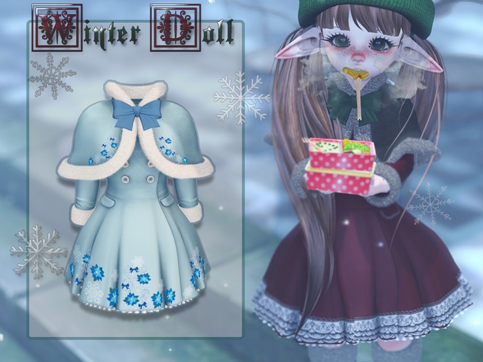 {MB} Kemono Winter Doll - Snow Flower