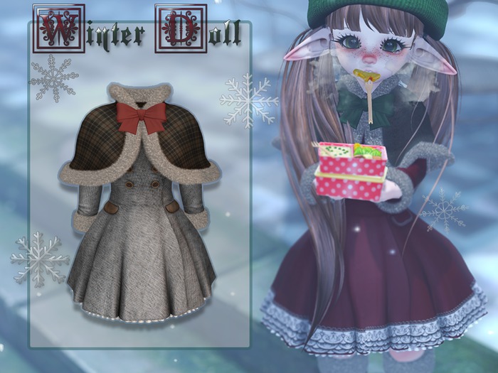 {MB} Kemono Winter Doll - Dark Pennyworth