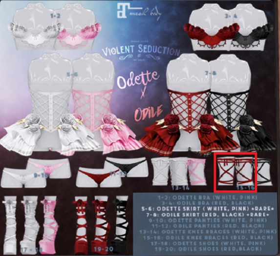 Violent Seduction - Odile Knee Brace (Red)