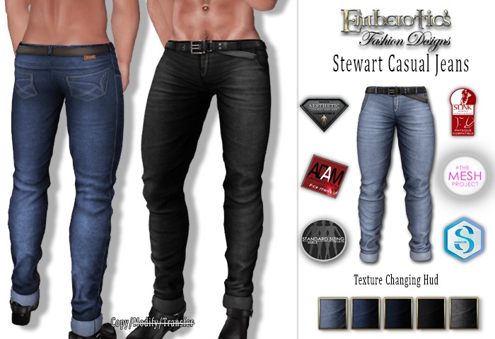 EFDM_37 Stewart Casual Jeans and Texture Changing Hud