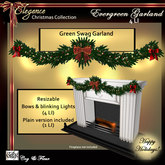 C&F Xmas Swag Garland w/ Lights - 1LI & 4LI