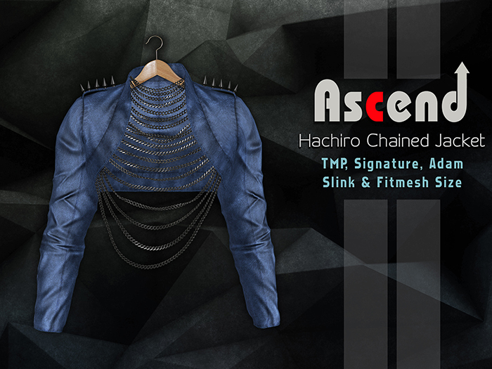 // Ascend // Hachiro Chained Jacket - Blue [ADD ME]