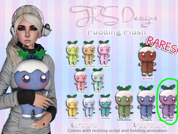 Pudding Plush Uncommon Lilac