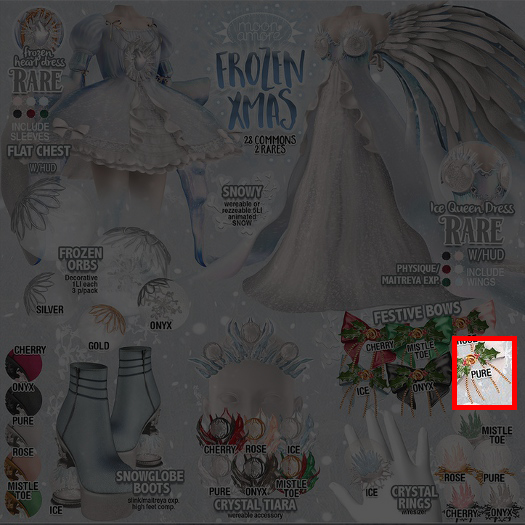 :MoonAmore: Frozen Xmas / Bow (Pure)