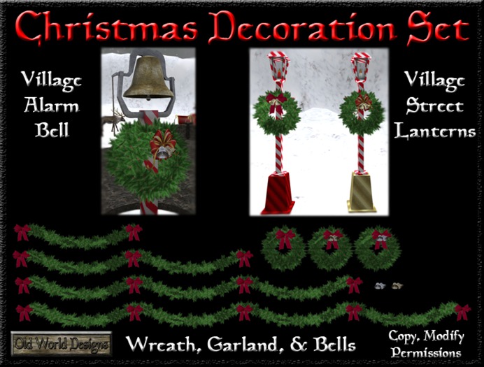 Christmas decoration set boxed