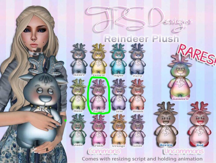 Reindeer Plush Common Rouge