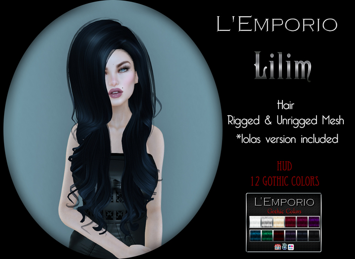 L'Emporio ::*Lilim*:: Hair Gothic colors   (Boxed)