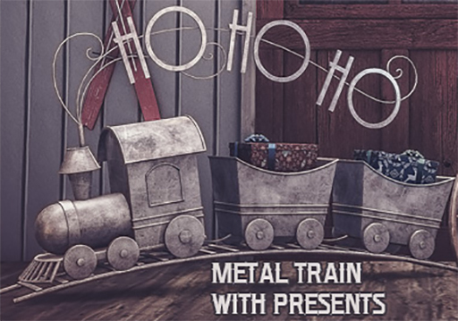 Trompe Loeil - Metal Train With Presents