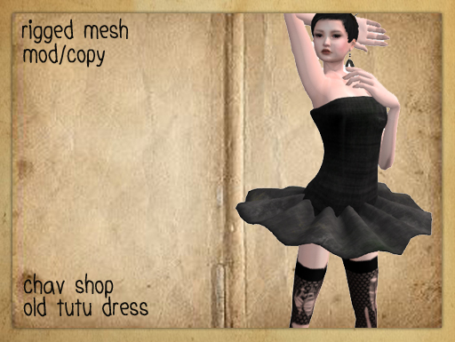 chav shope: old tutu dress - grey