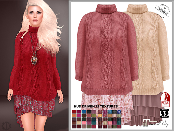 [hh] Katelyn Dress (Colorful Winter)