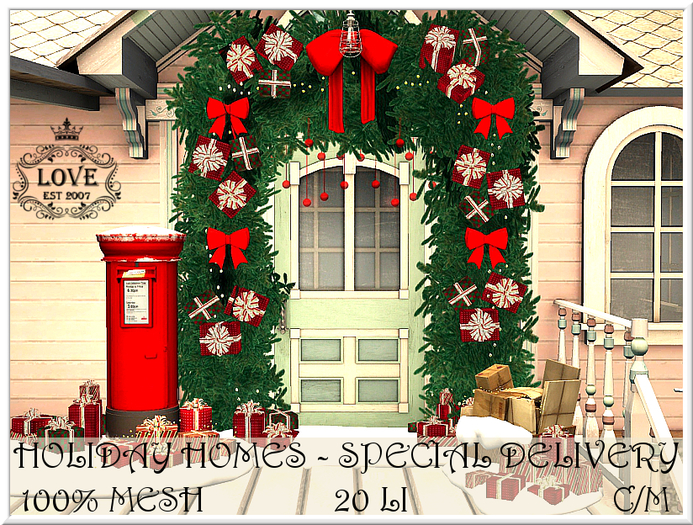 LOVE - HOLIDAY HOMES - SPECIAL DELIVERY (ADD & TOUCH )