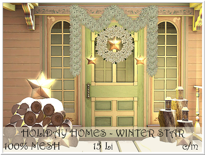 LOVE - HOLIDAY HOMES - WINTER STAR (ADD ME & TOUCH SCREEN)