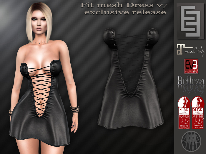 Elven Elder Fit Mesh Dress v7 with HUD Maitreya Slink Belleza EVE