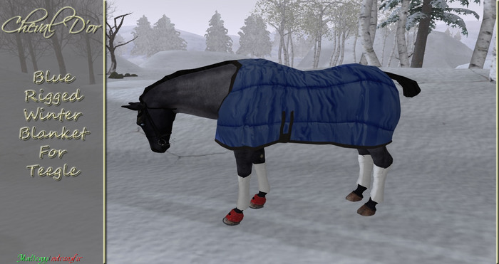 Cheval D'or - Blue Winter Blanket