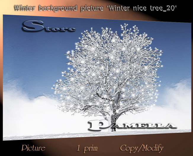 Winter background picture "Winter nice tree_20"