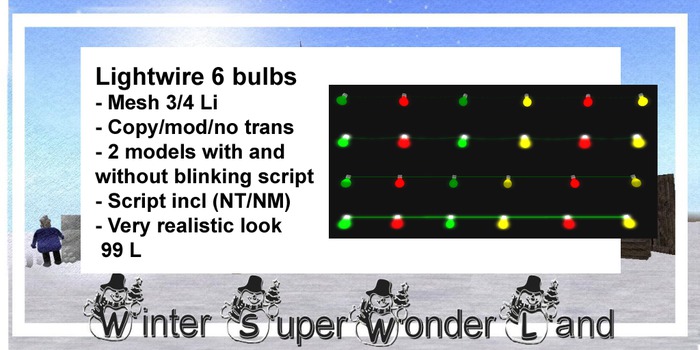 Lightwire 6 bulbs  blinking and no blinking BOX TO UNPACK