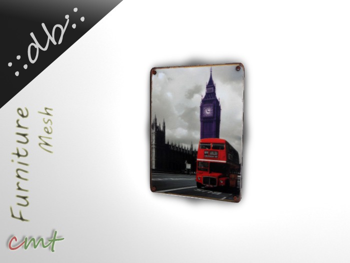 ::db:: Rusted Mesh Metal Sign London