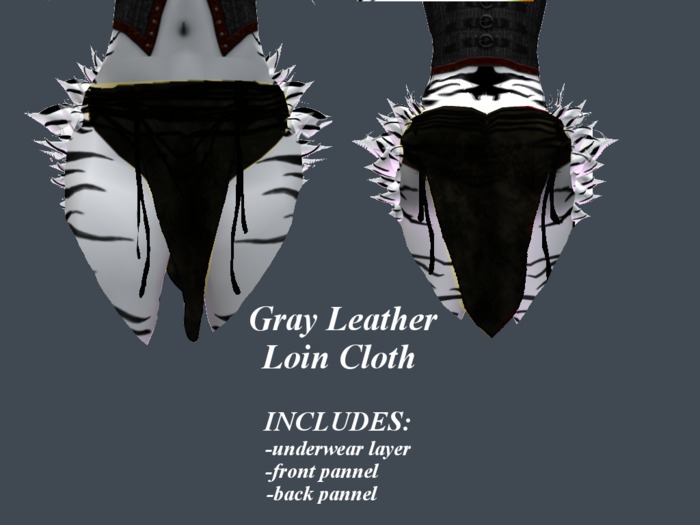 Gray Leather Skirt BOX