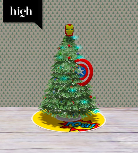 [high v.] chrimmus tree comic