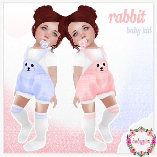 (BabyGirl) Rabbit - Blue Outfit