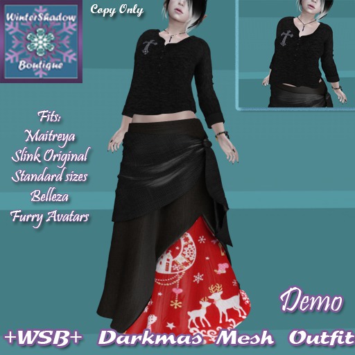 +WSB+ Darkmas Mesh Outfit Demo (Boxed)