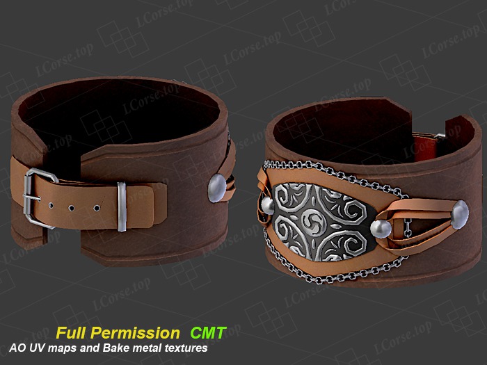 Leather Stamped Cuff Full Permission