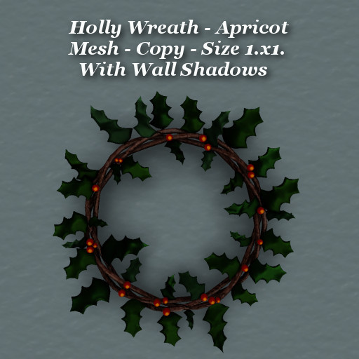 Holly Wreath Apricot