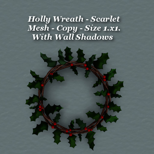 Holly Wreath Scarlet