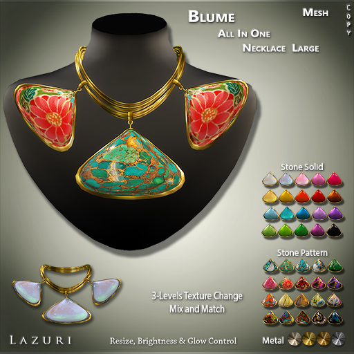 Lazuri Blume All In One Necklace Large