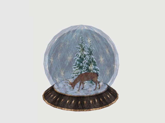 Xmas globe With Deer