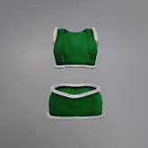 Green Winter Queen Mesh Skirt Outfit