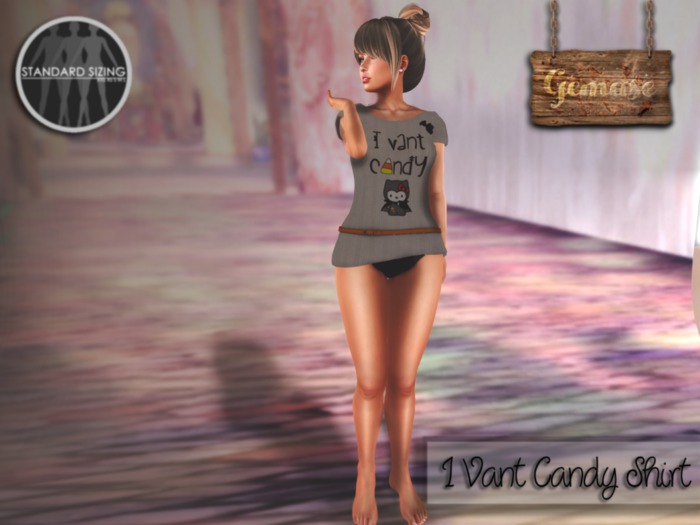Gemase - Halloween Belted Shirt - I Vant Candy