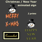 Christmas / New year - animated sign