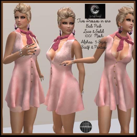 BALI PINK SOLID & LACE
