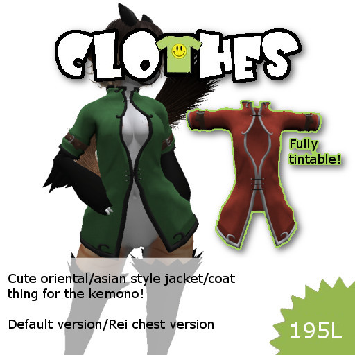Clothes - Oriental Jacket - Kemono (tintable)