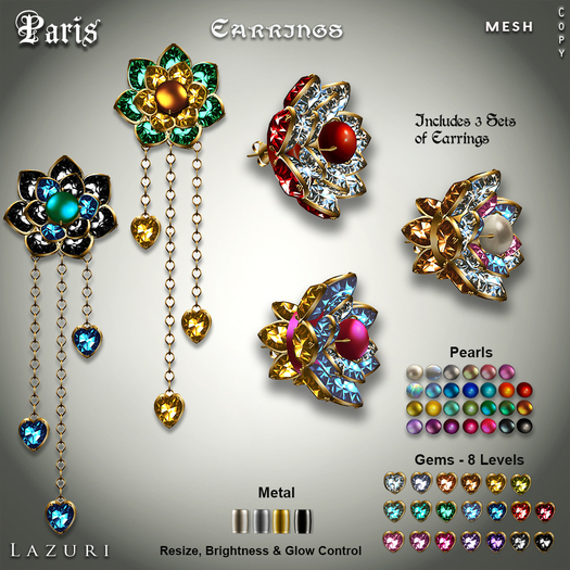 Lazuri Paris Earrings