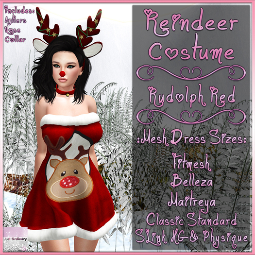 Reindeer Costume Rudolf Red