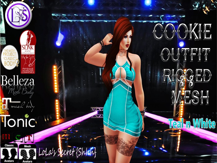 .~LS~COOK OUTIFT RIGGED MIESH {TEAL }