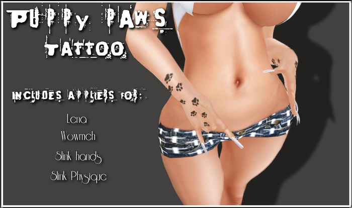 [.Twisted Barbie.]-  PAW PRINT TAT