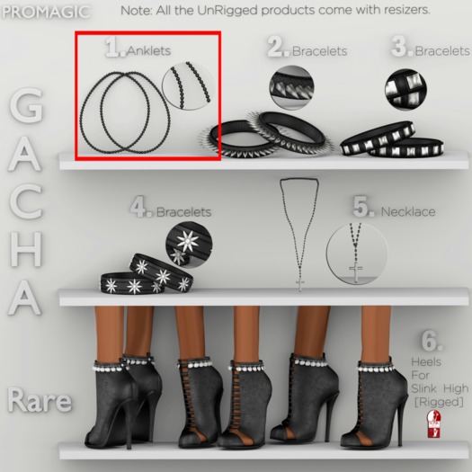 *PROMAGIC* GACHA 2 - Anklets (Boxed)