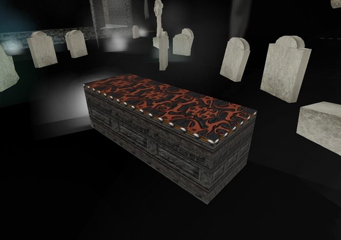 Coffin celtic skulls