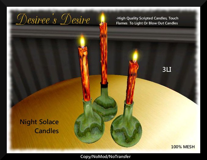 Night Solace Decor Candles