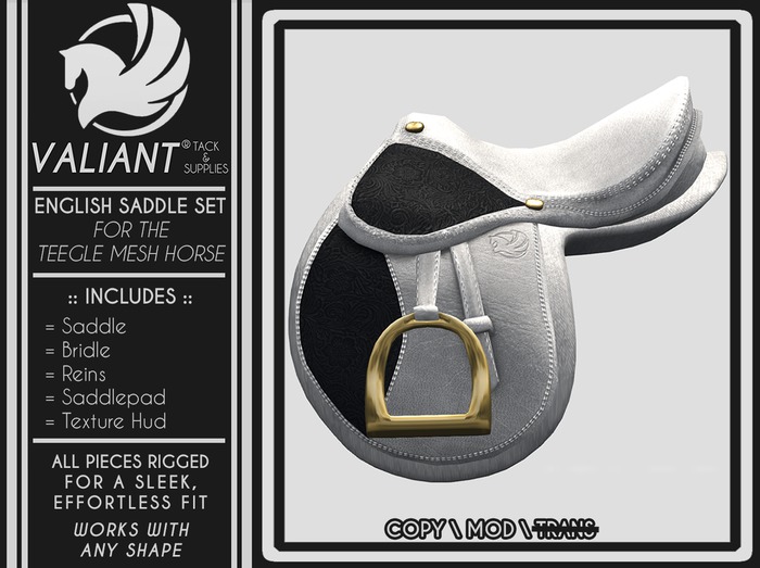 VALIANT® - TH English Saddle Set [white]