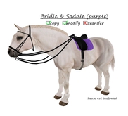 Bridle & Saddle for WHMD (purple)