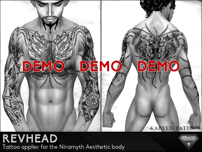 KARVED Niramyth Aesthetic Tattoo Applier HUD (Revhead) DEMO