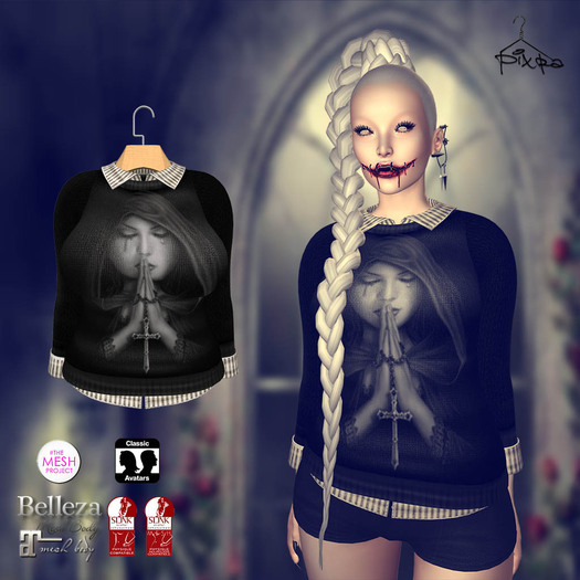 Pixra Bandist Sweater Black